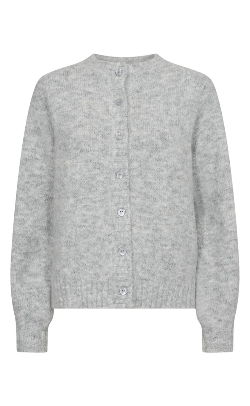 Freequent Cardigan - Louisa - Light Grey Melange