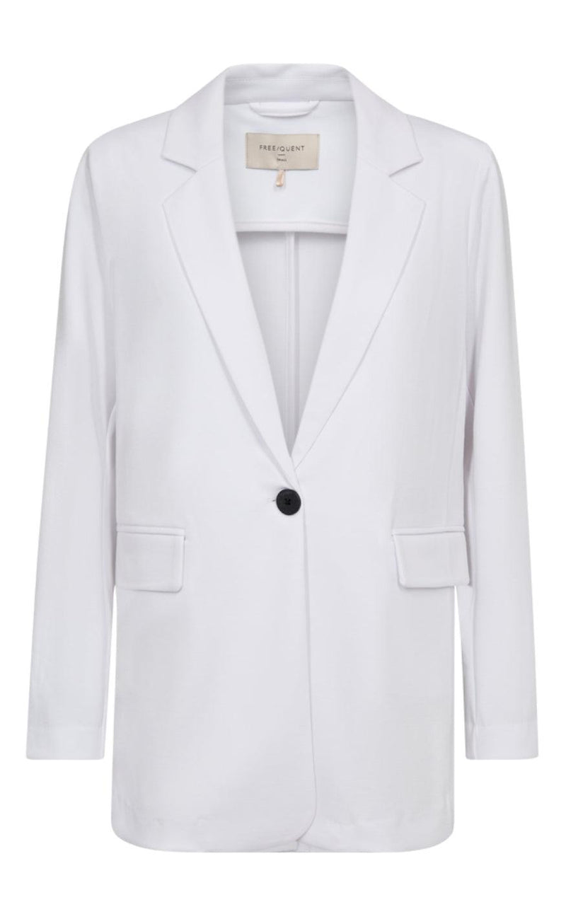 Freequent Jakke / Blazer - Nanni Structure - Brilliant White