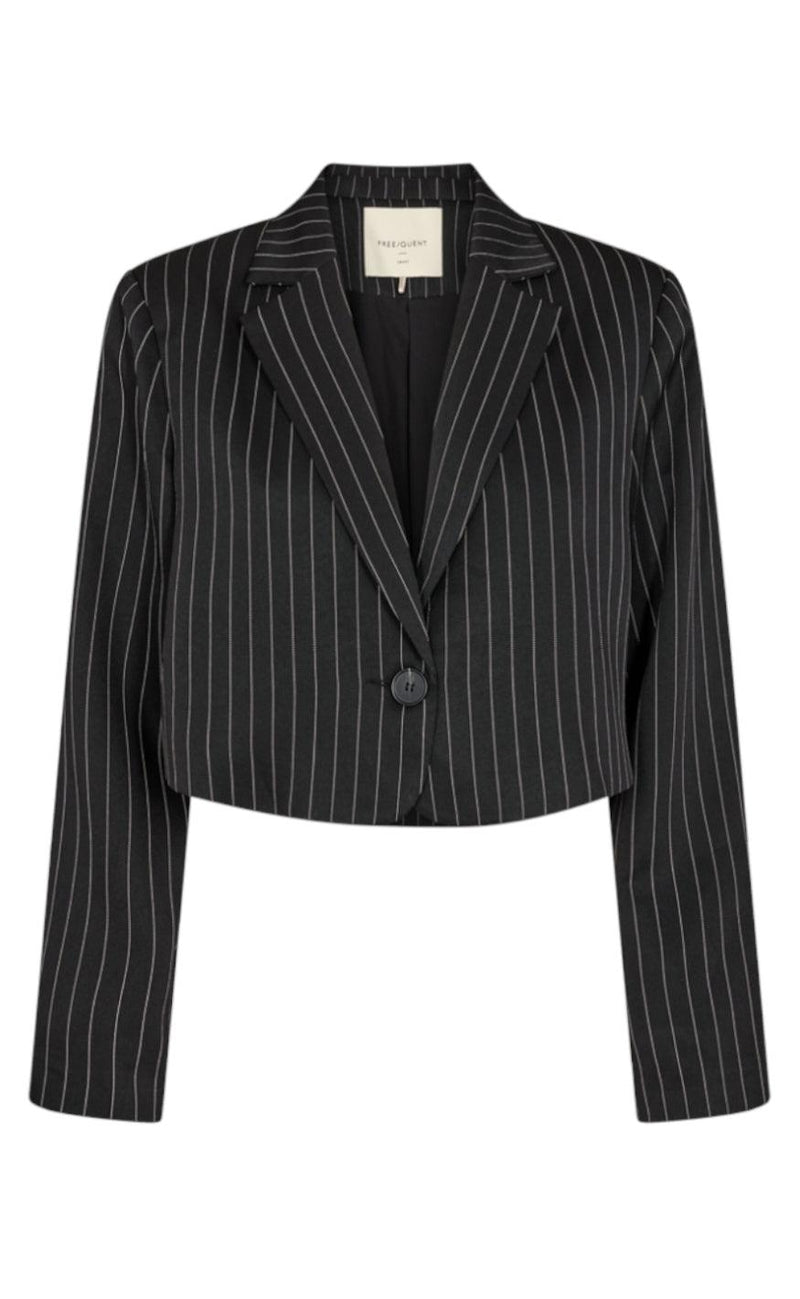 Freequent Jakke - Lovin - Black w. Off White