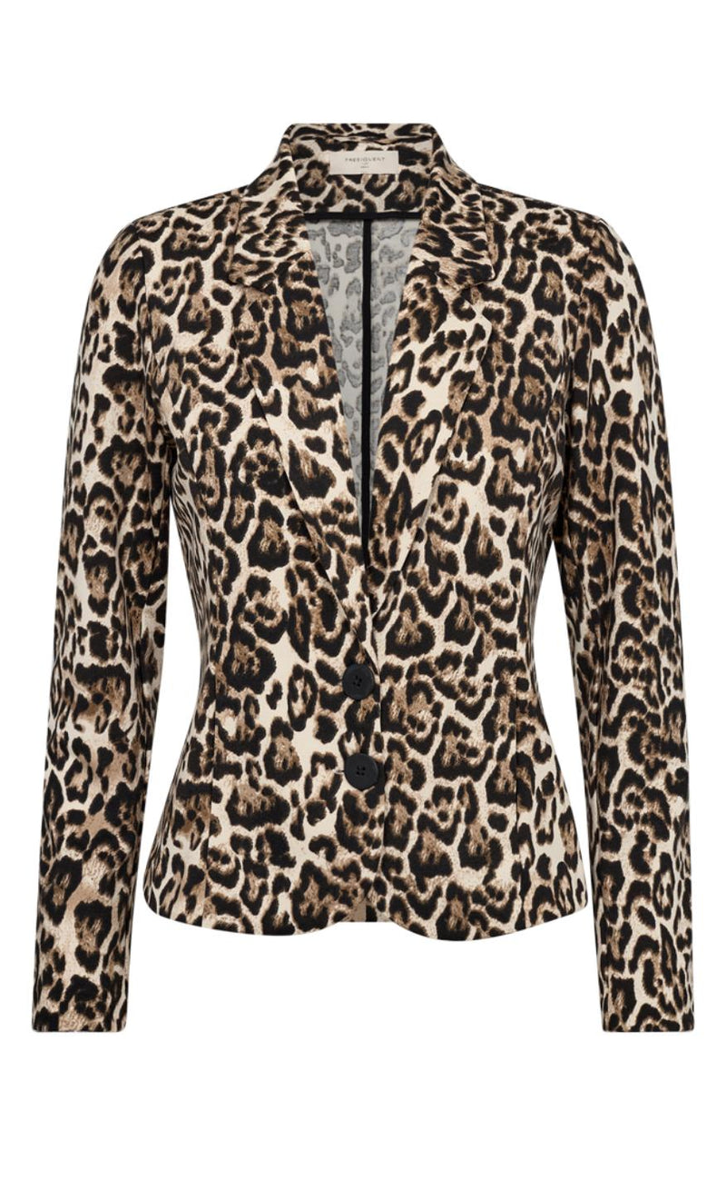 Freequent Jakke - Nanni - Rainy Day w. Silver Mink