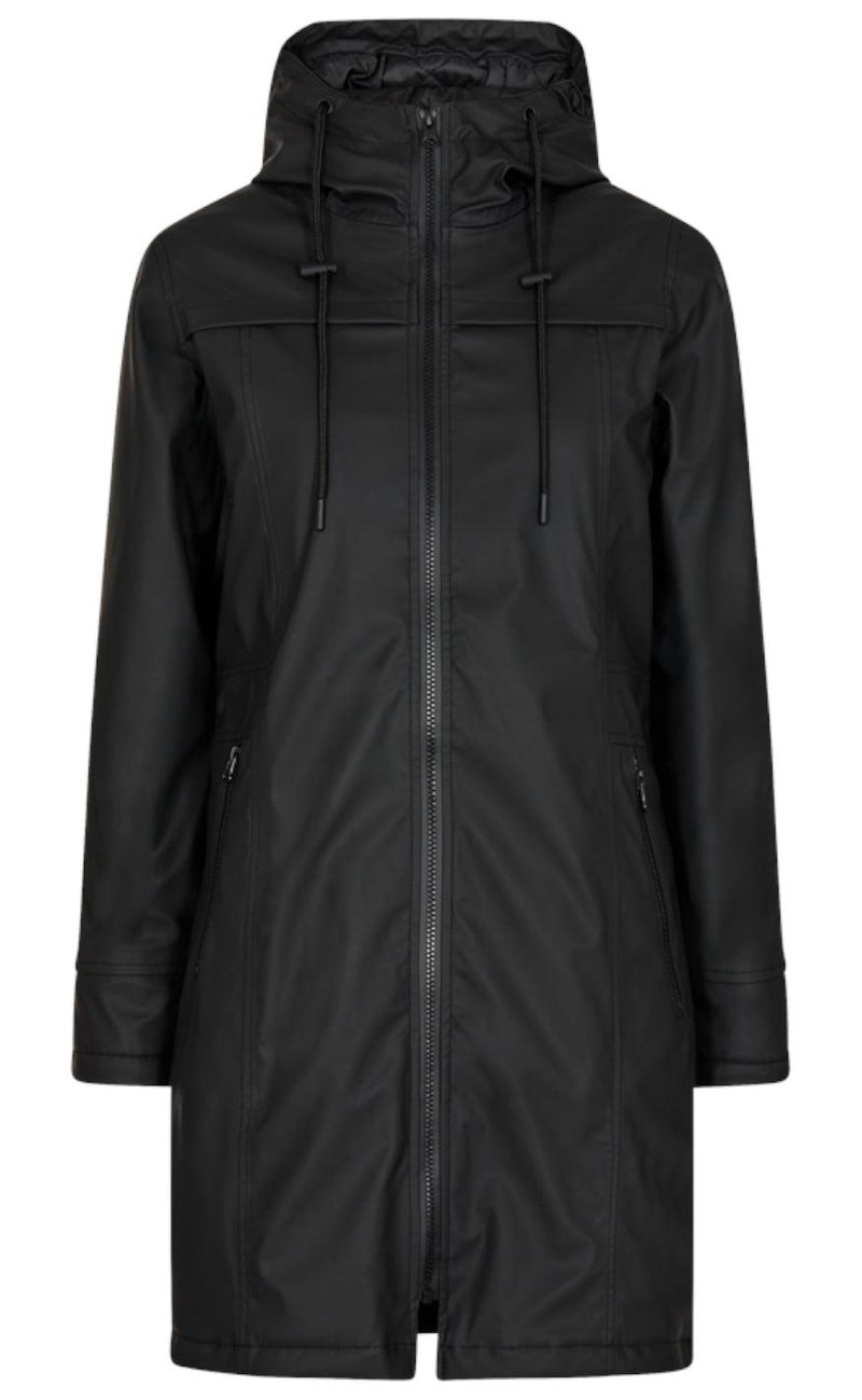 Freequent Jakke - Rain - Black