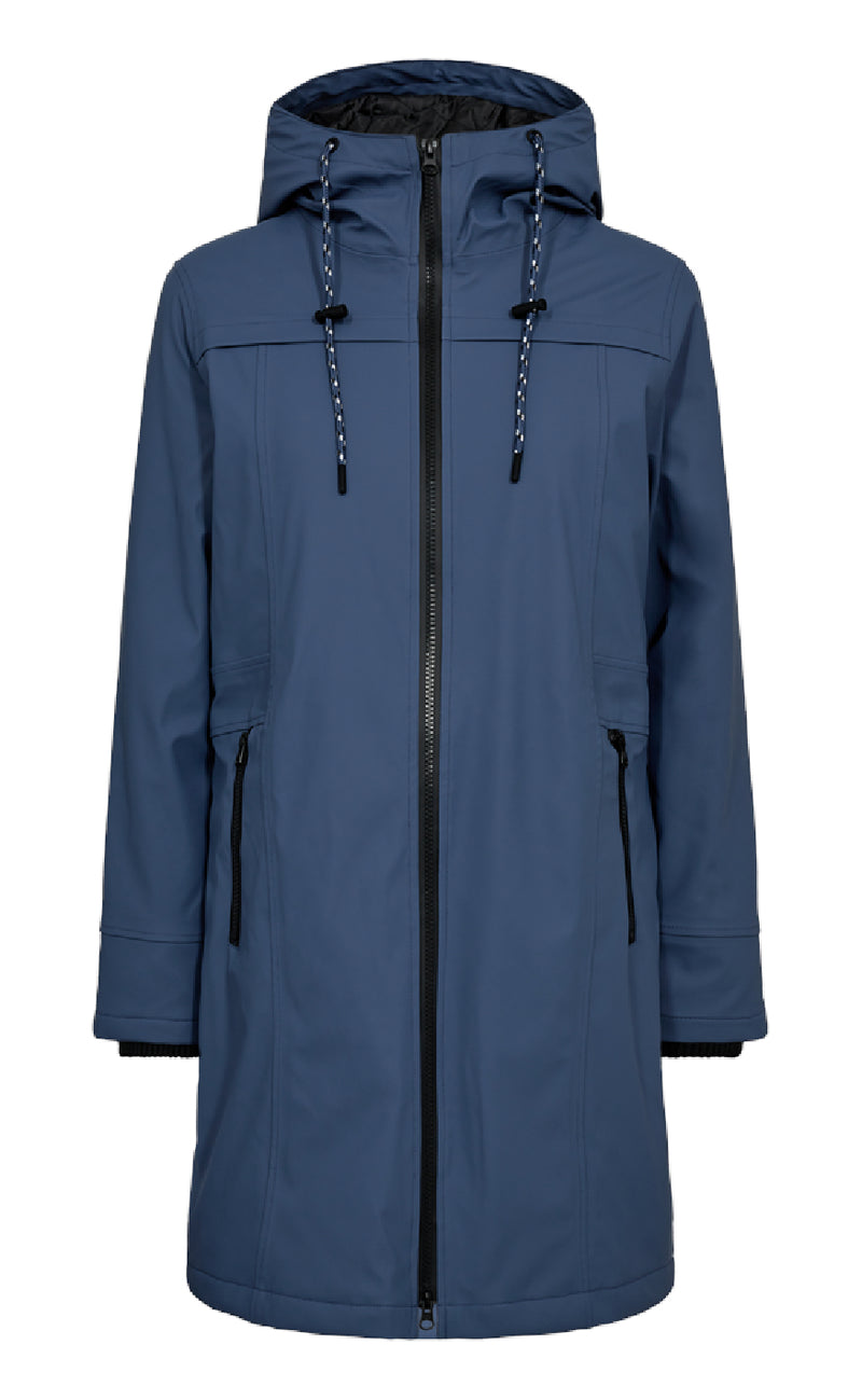 Freequent Jakke - Rain - Vintage Indigo