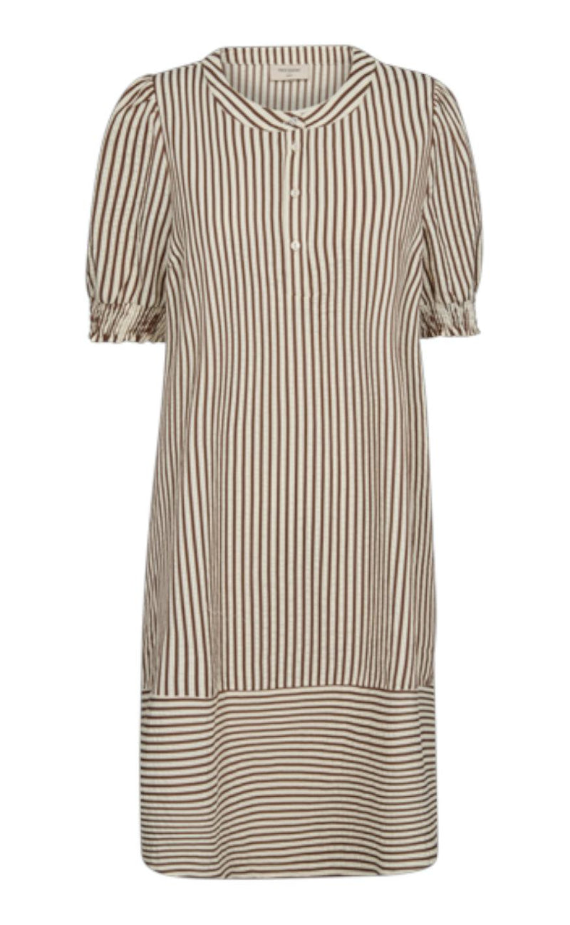 Freequent Kjole - Aby - Off White W. Partridge