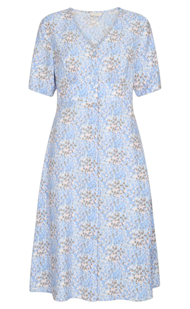 Freequent Kjole - Carey - Chambray Blue W. Navy