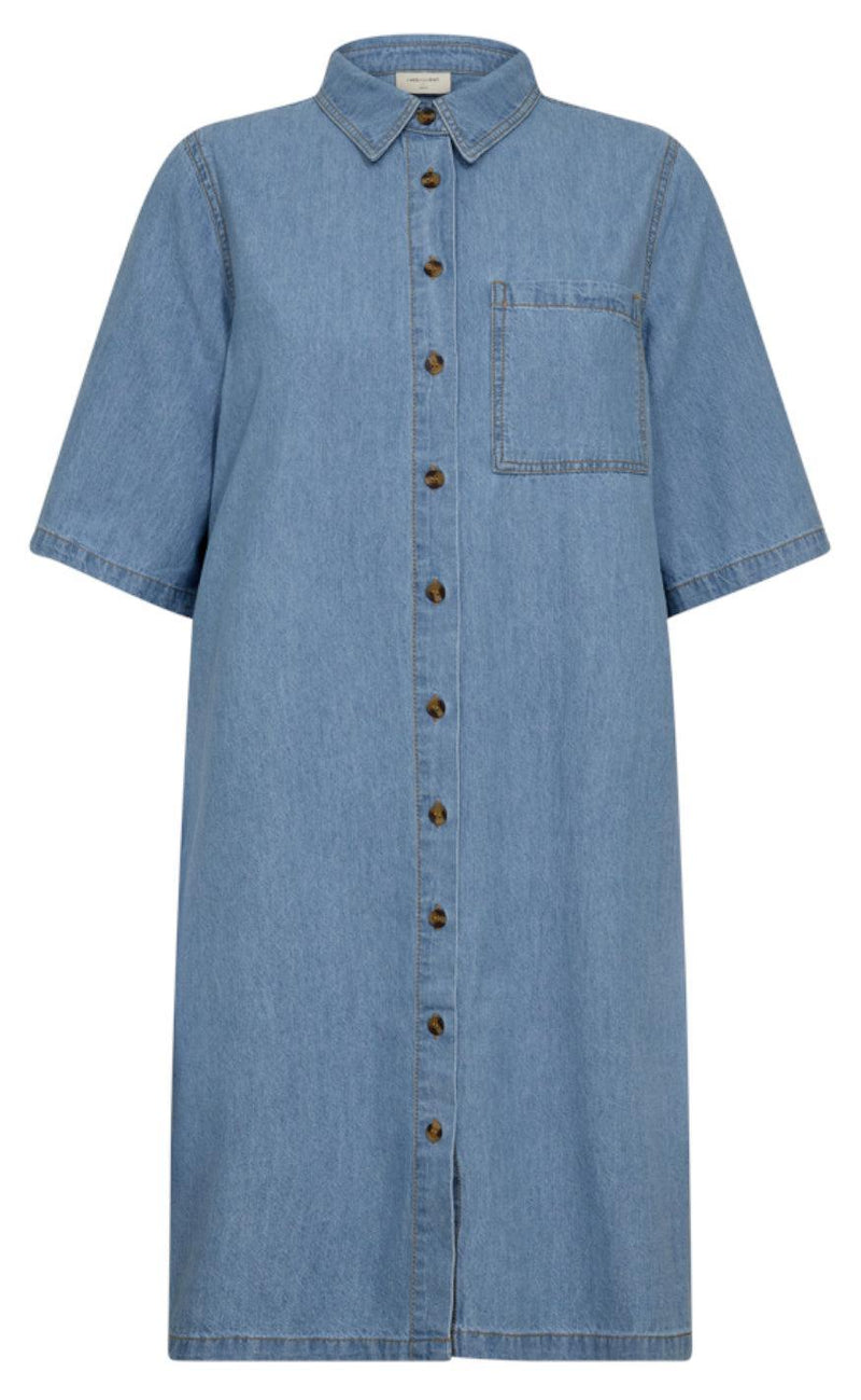 Freequent Kjole - Lisea - Light Blue Denim