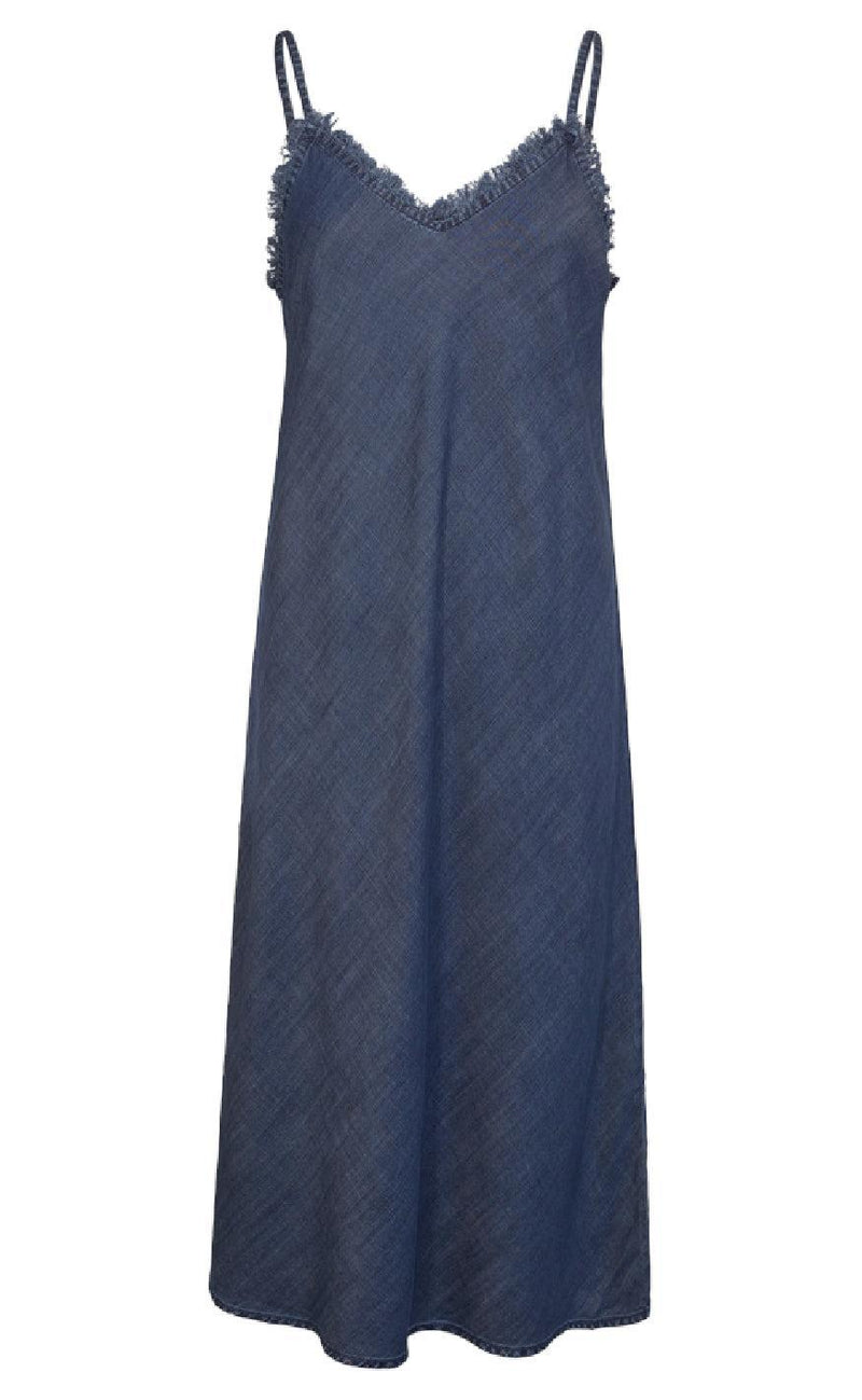 Freequent Kjole - Renna - Medium Blue Denim