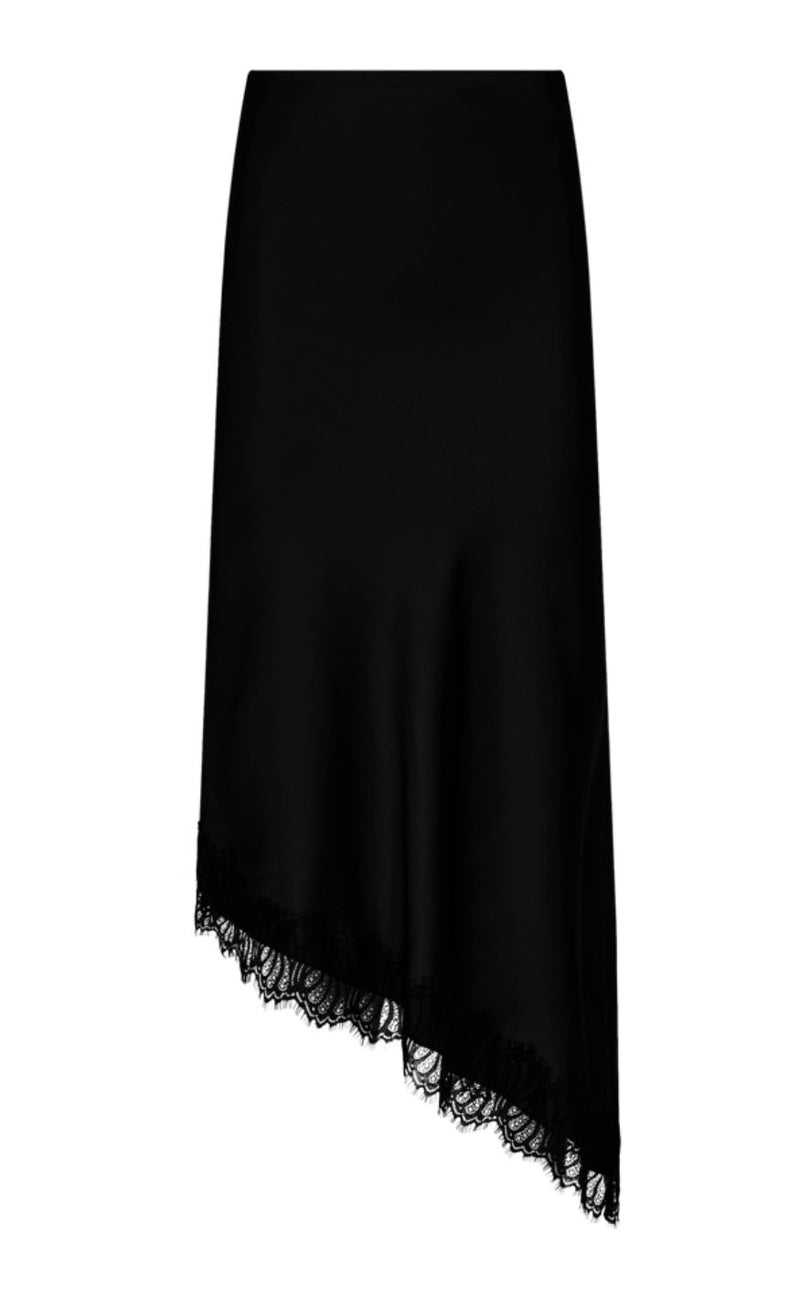 Freequent Nederdel - Dova - Black w. Black
