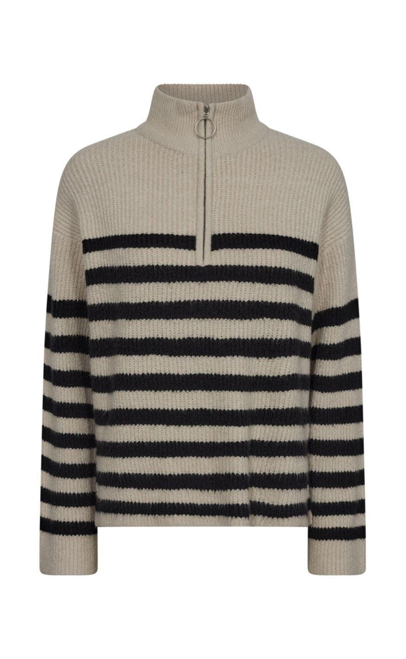 Freequent Pullover - Coxy - Moonbeam W. Black
