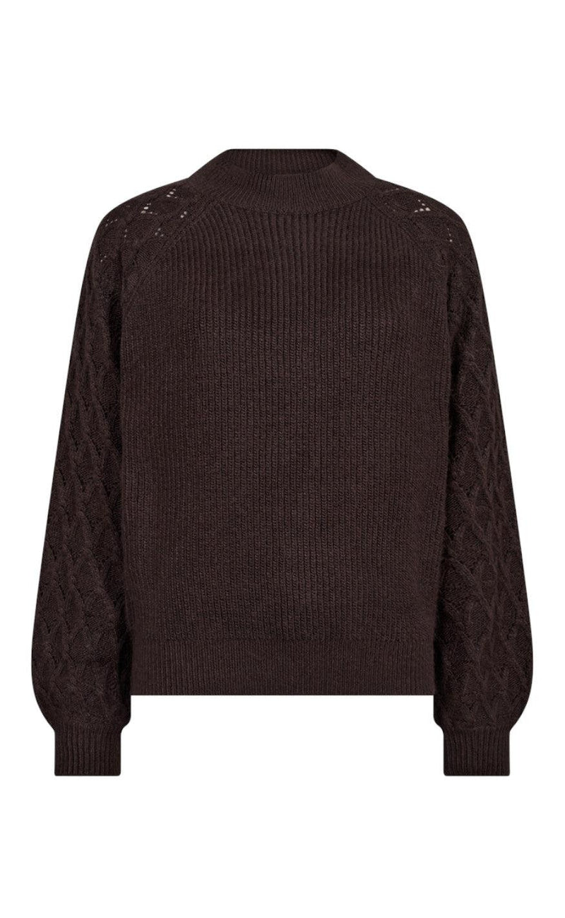 Freequent Pullover - Gabby - Coffee Bean Melange