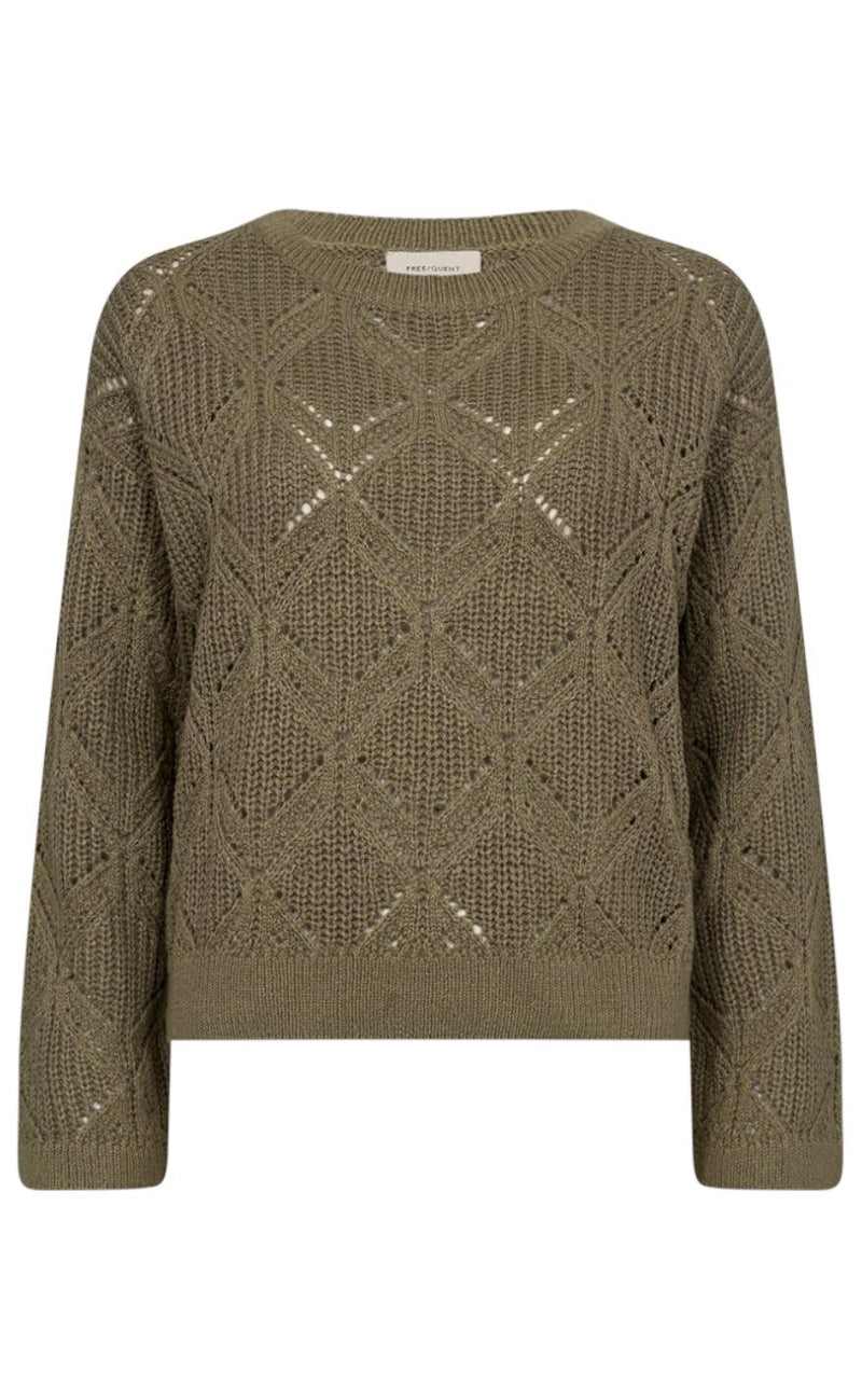 Freequent Pullover - Jazz - Deep Lichen Green Mel