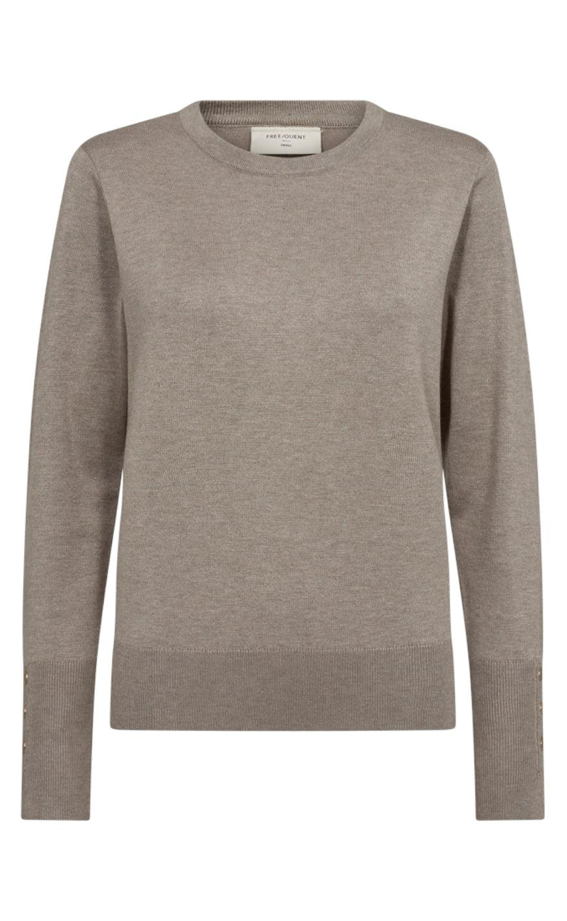 Freequent Pullover - Katie - Desert Taupe Melange