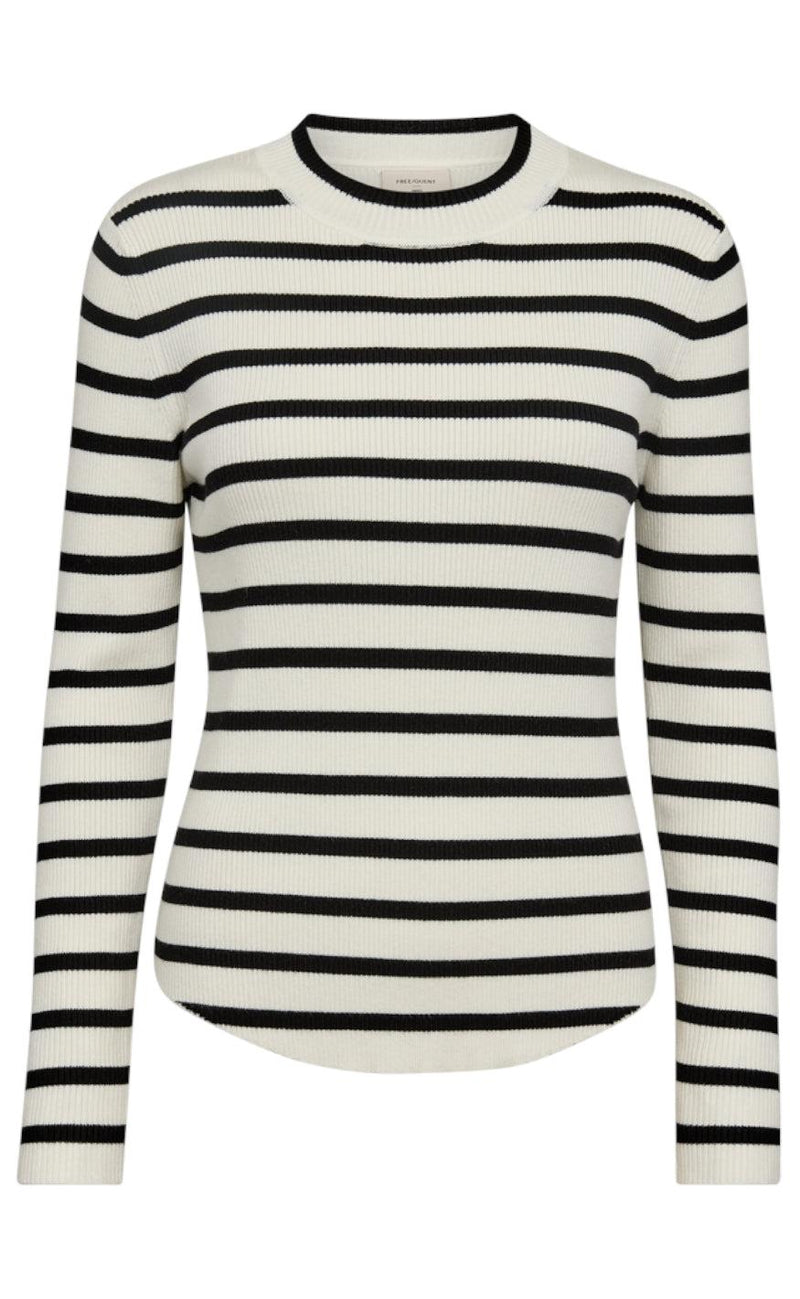 Freequent Pullover - Mandy - Tofu W. Black