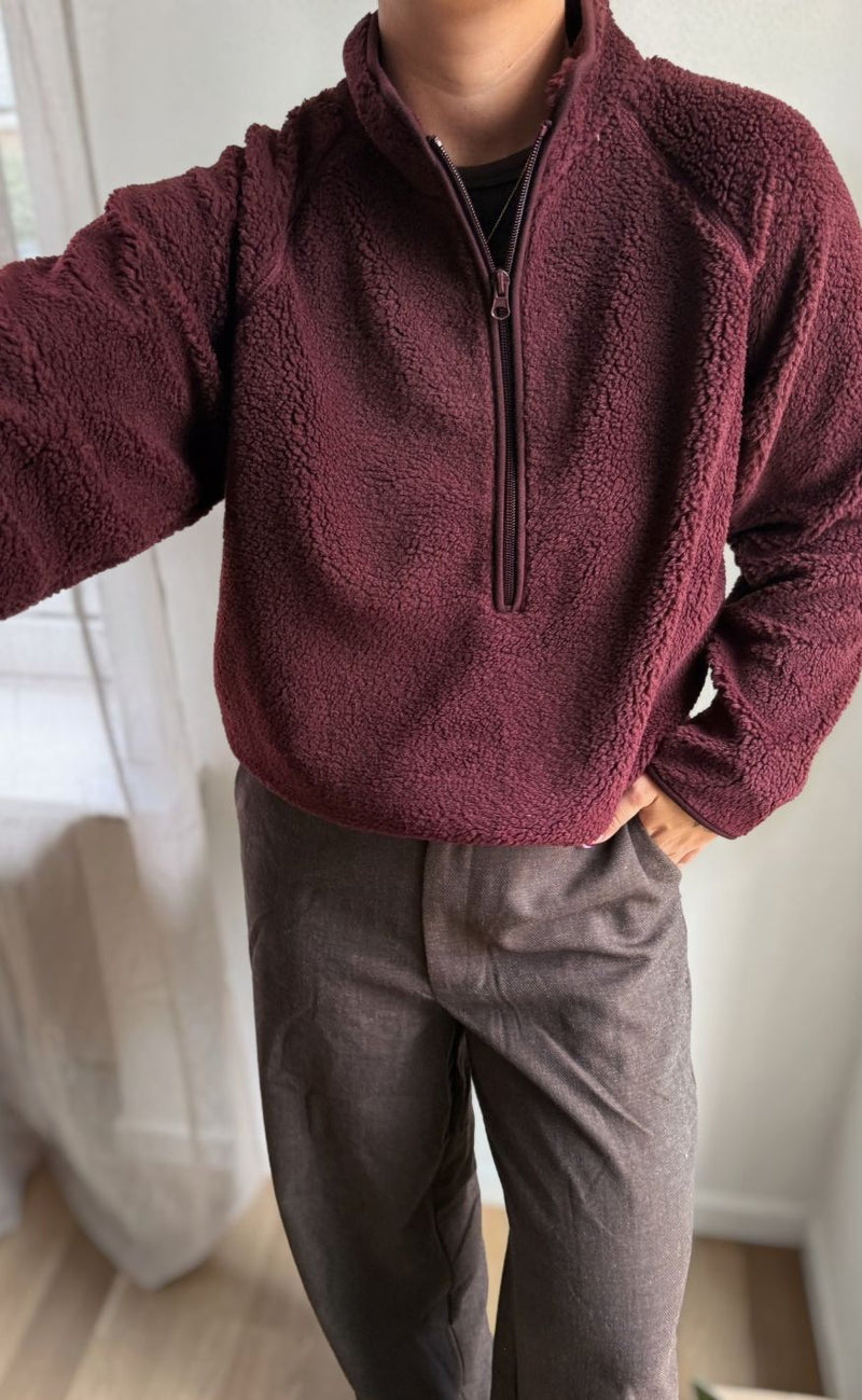 Freequent Pullover - Teddy Zip - Port Royale