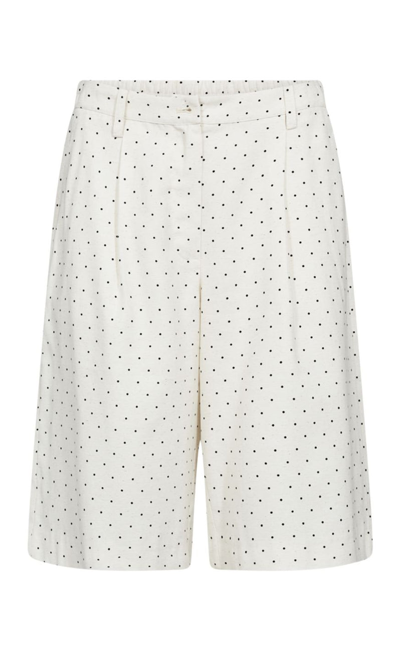 Freequent Shorts - Anya - Star Off-white w. Black