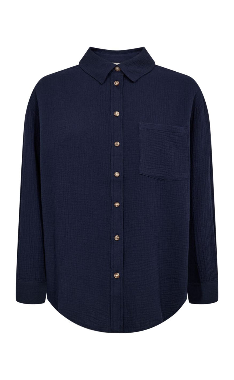 Freequent Skjorte - Esmingo - Navy Blazer