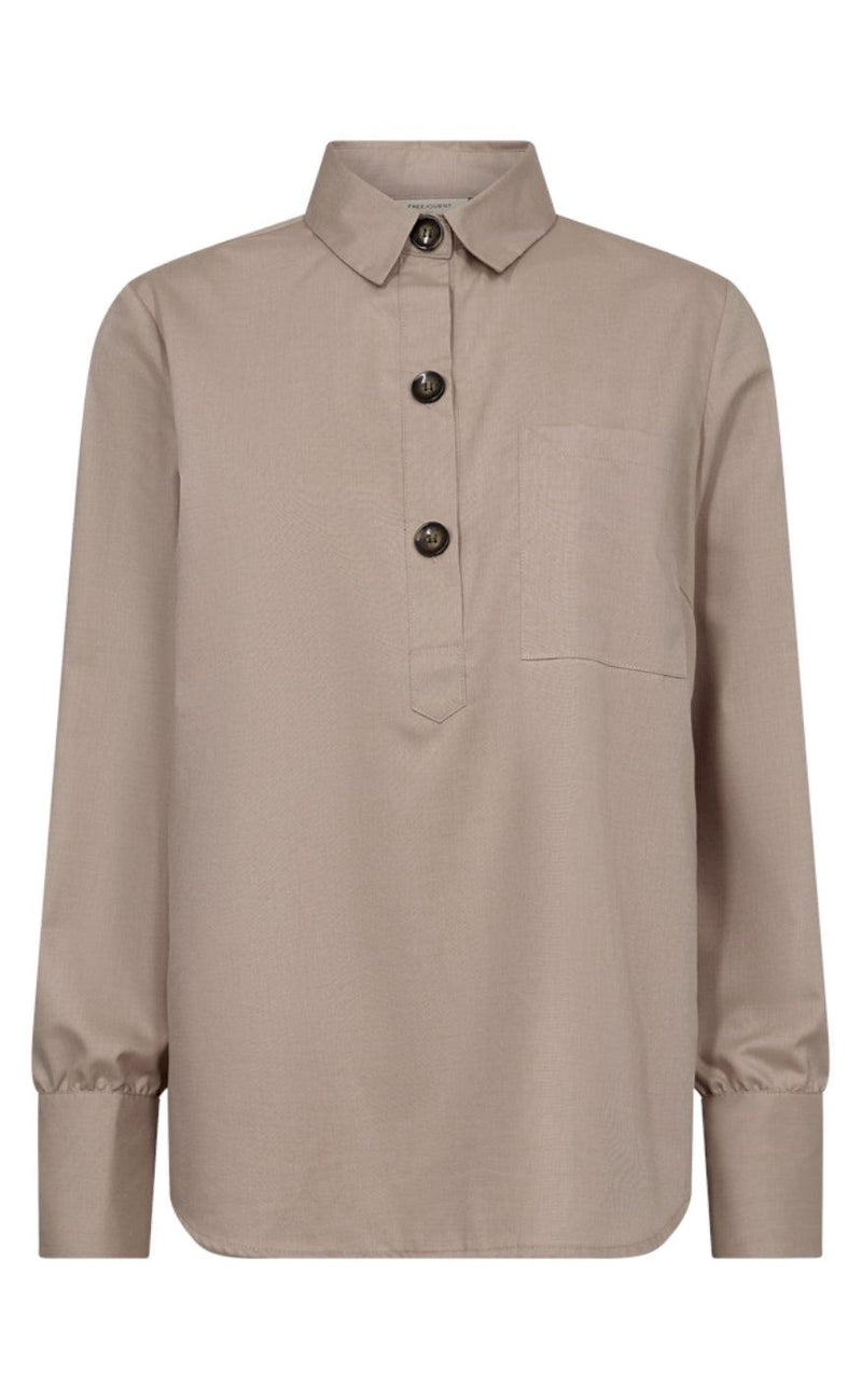Freequent Skjorte - Flynn - Simply Taupe