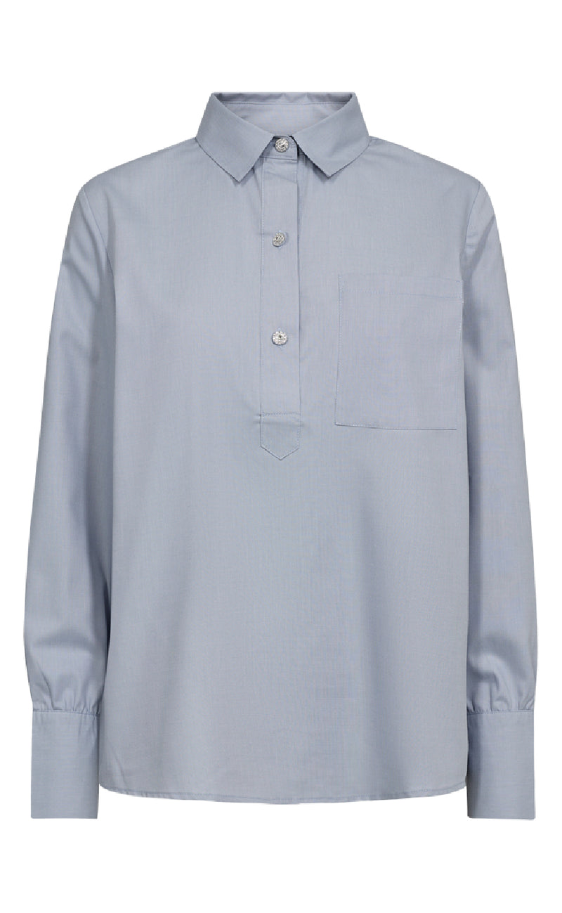 Freequent Skjorte - Flynn - Zen Blue
