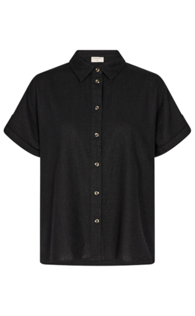 Freequent Skjorte - Lava SS - Black
