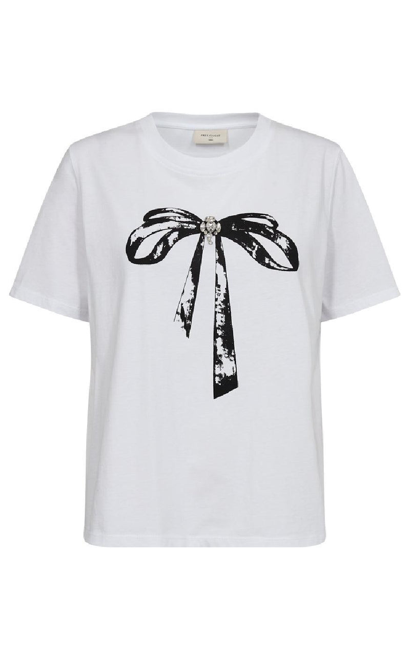 Freequent T-shirt - Fenjal - Star Off White W. Black