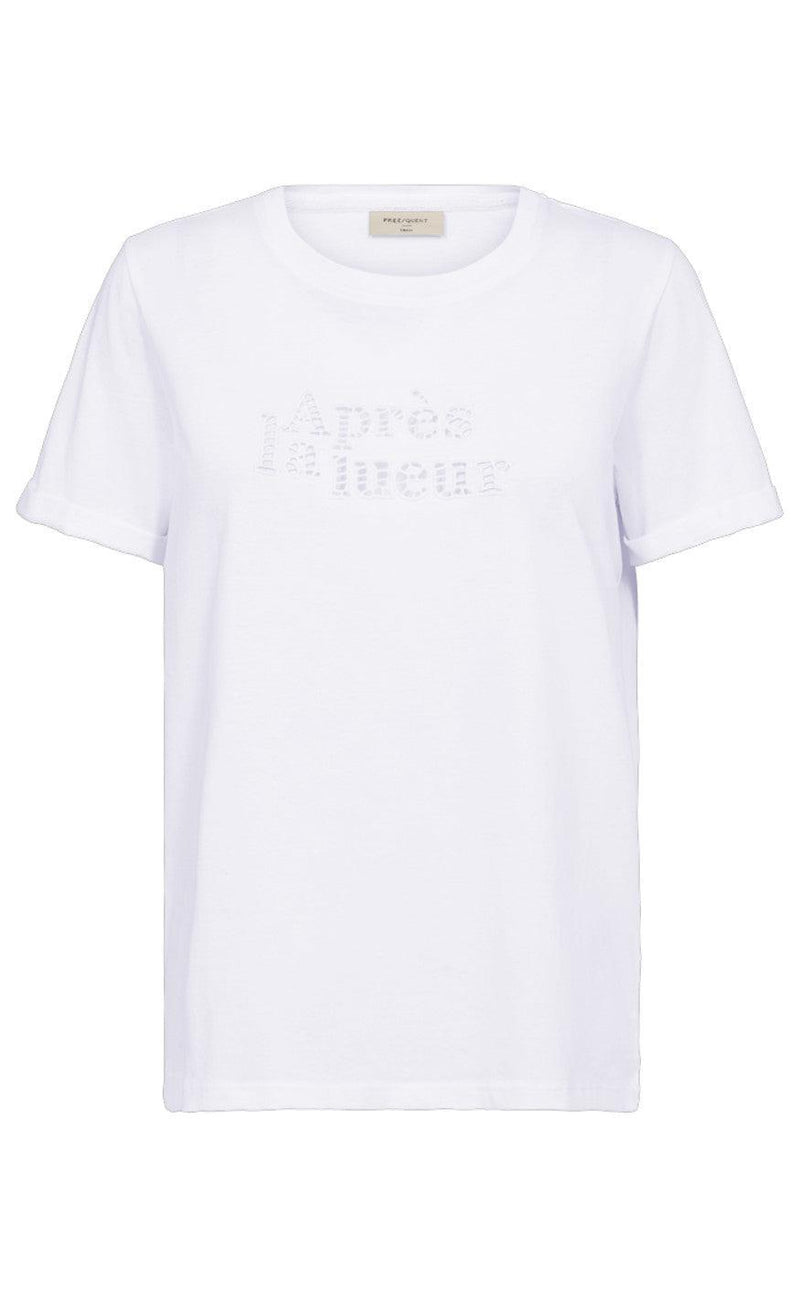 Freequent T-shirt - Hezel - Brilliant White