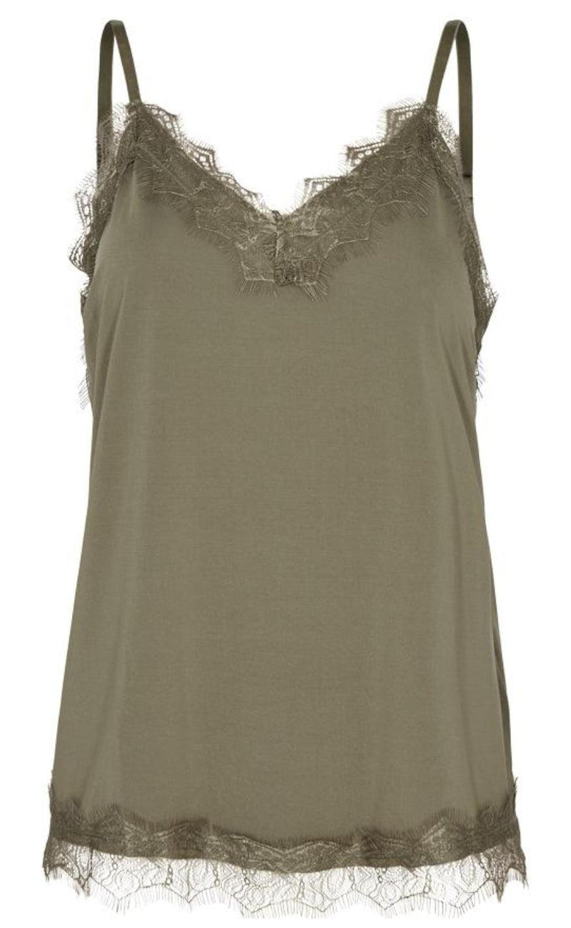 Freequent Top - Bicco Strap - Deep Lichen Green