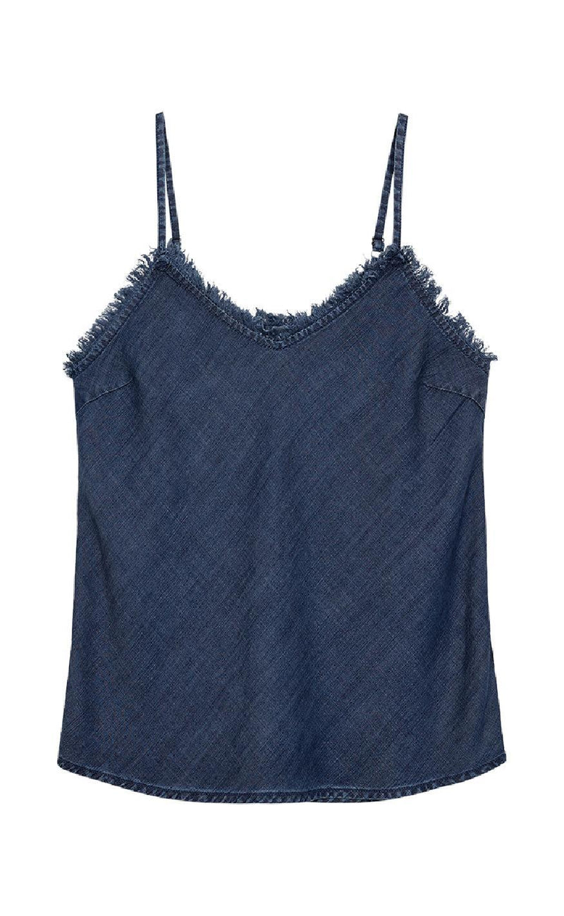 Freequent Top - Renna - Medium Blue Denim