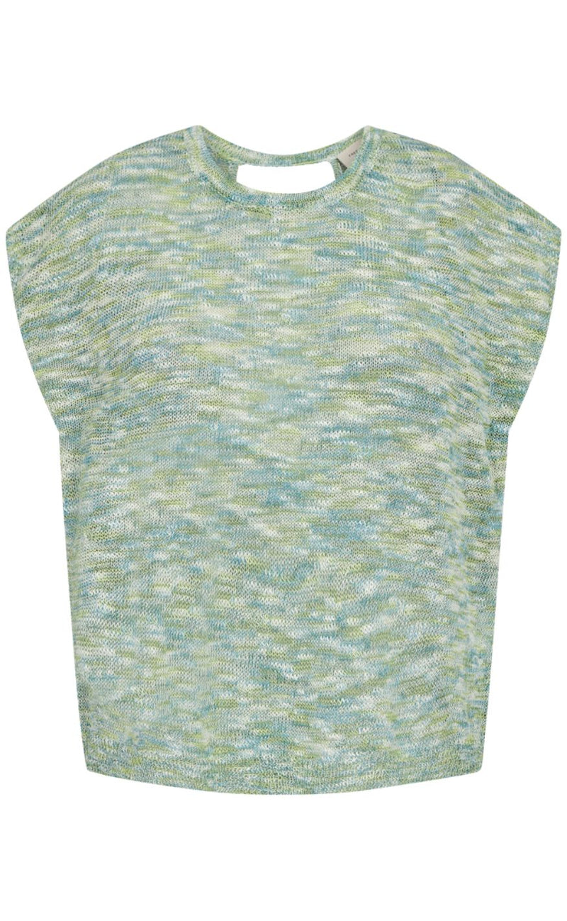 Freequent Top - Valter - Sharp Green w. Brilliant White