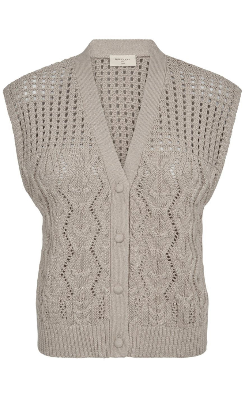 Freequent Vest - Limbo - Simply Taupe w. Gold