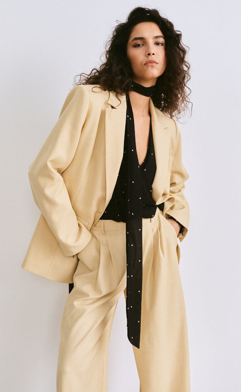 Gestuz Blazer - Stacy - Pale Hay Melange