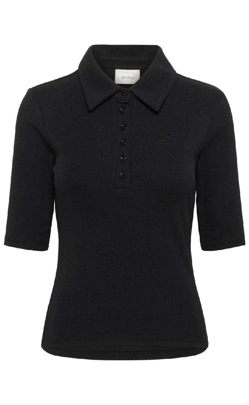 Gestuz Bluse - Drew Polo - Black