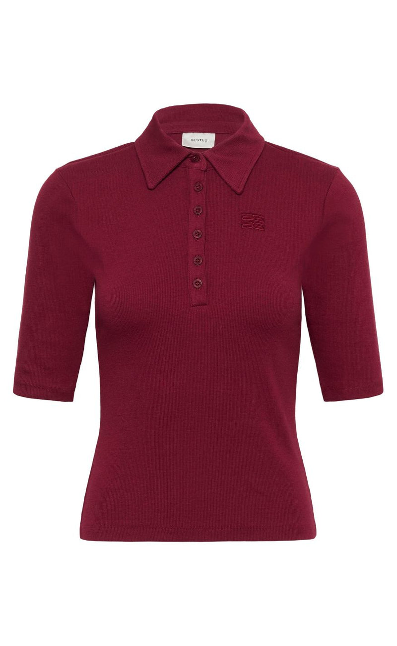 Gestuz Bluse - Drew Polo - Cabernet