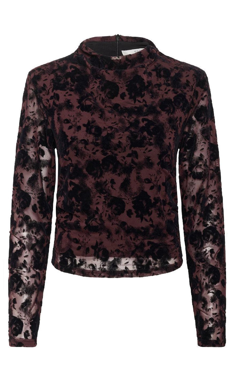 Gestuz Bluse - Flora - Aronia / Black