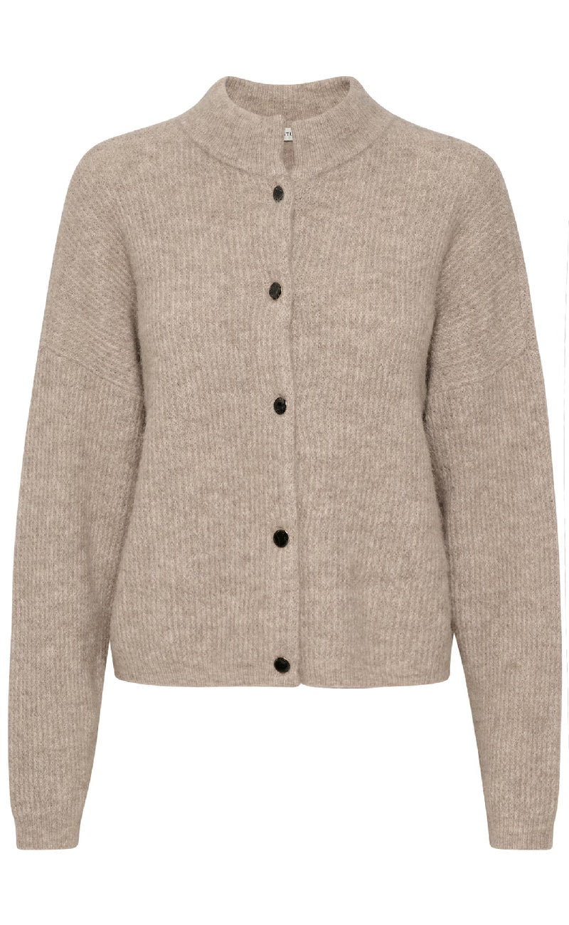 Gestuz Cardigan - Alpha - Warm Sand Melange