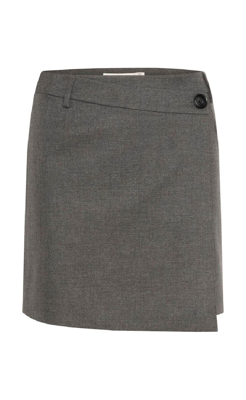 Gestuz Nederdel - Paula - Dark Grey Melange
