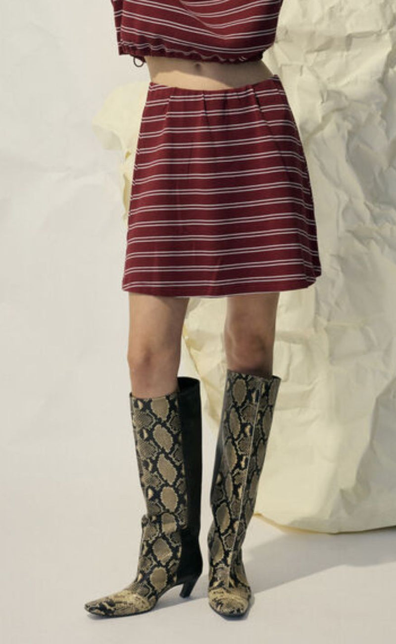 Gestuz Nederdel - Pilova - Cabernet Striped