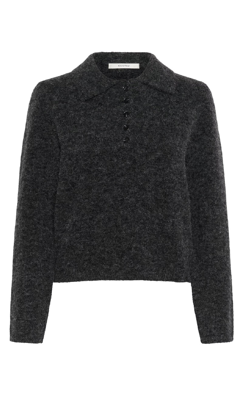 Gestuz Pullover - Alpha - Charcoal Melange