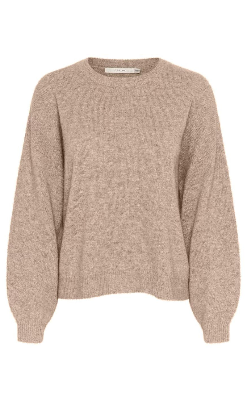Gestuz Pullover - Casia - Light Weight Beige Melange