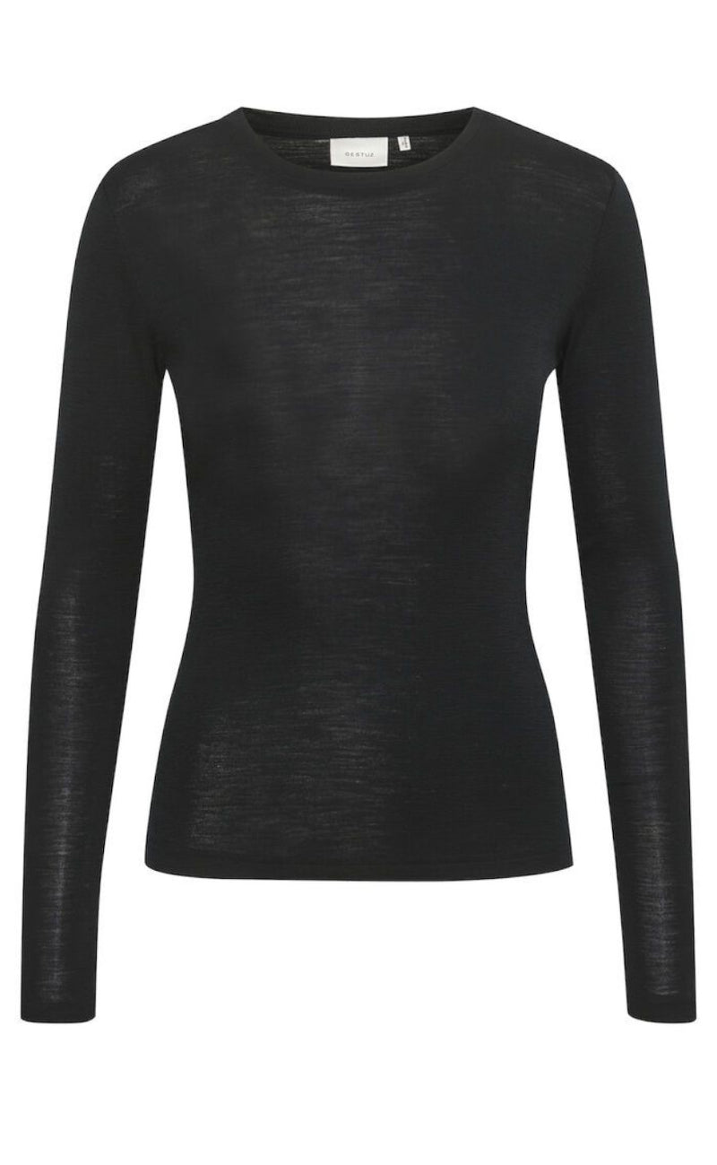 Gestuz Strik - Ninia Roundneck - Black