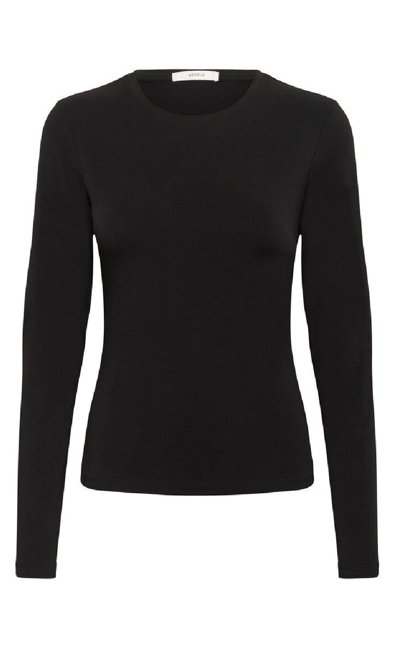 Gestuz T-Shirt - Mida LS - Black