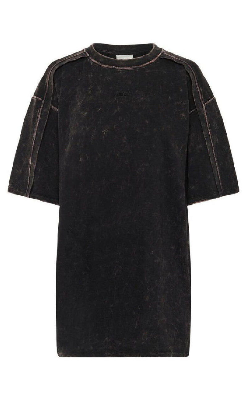 Gestuz T-shirt - Neia - Black Brown Washed