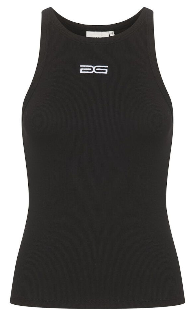 Gestuz Top - Drew Logo - Black