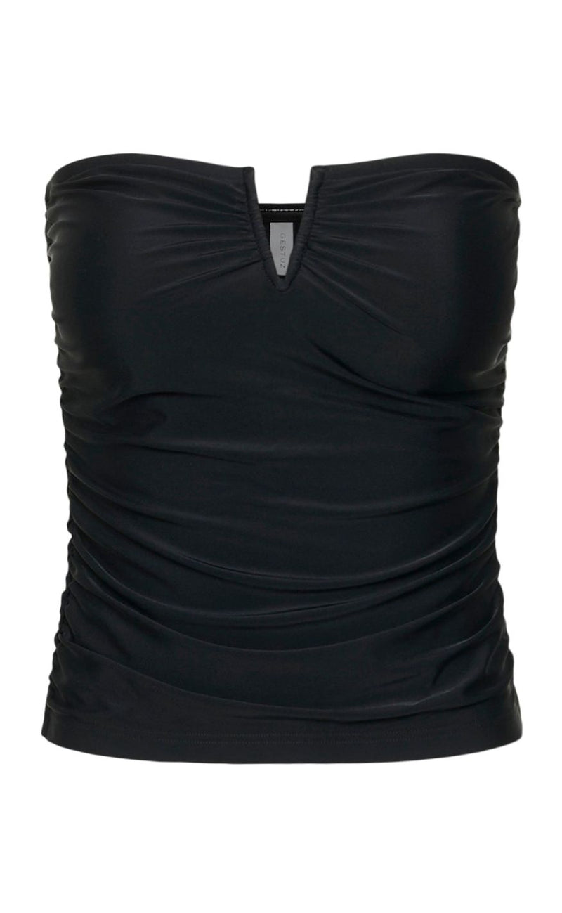 Gestuz Top - Mao Tube - Black