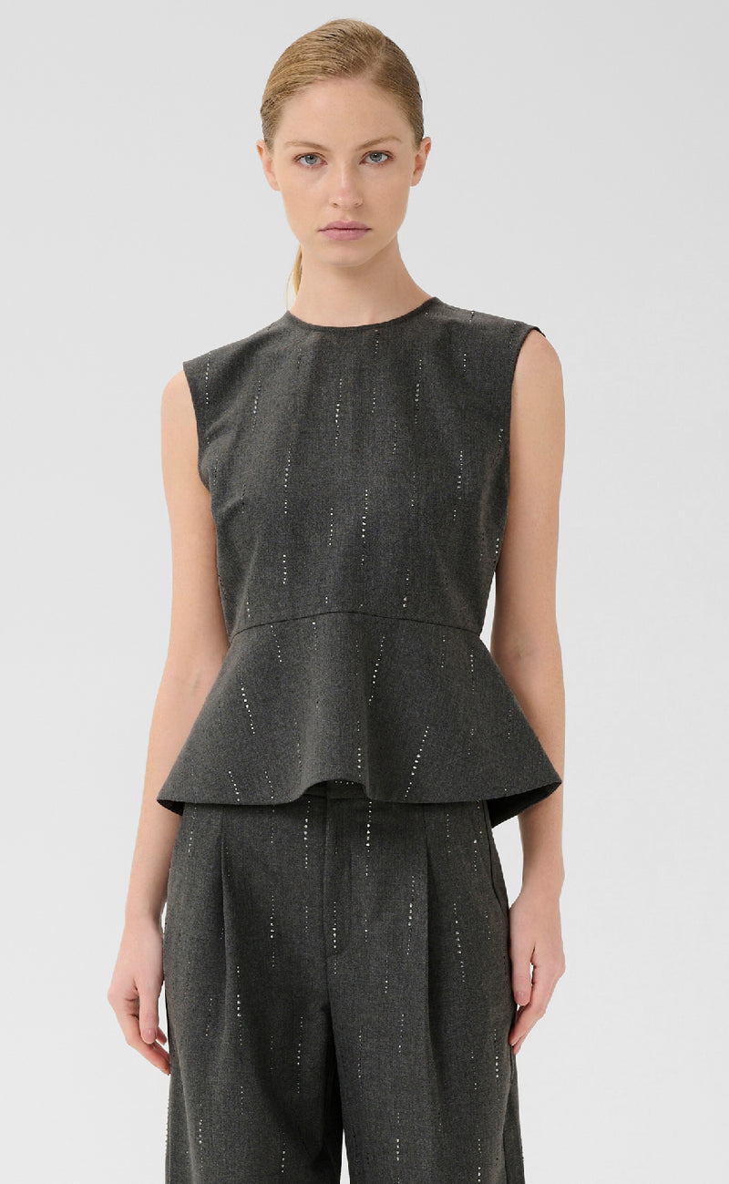 Gestuz Vest - Adira - Dark Grey Melange