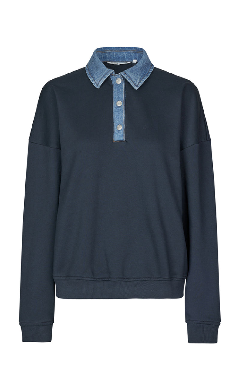 Global Funk Bluse - Dandi-G - Blue Ink