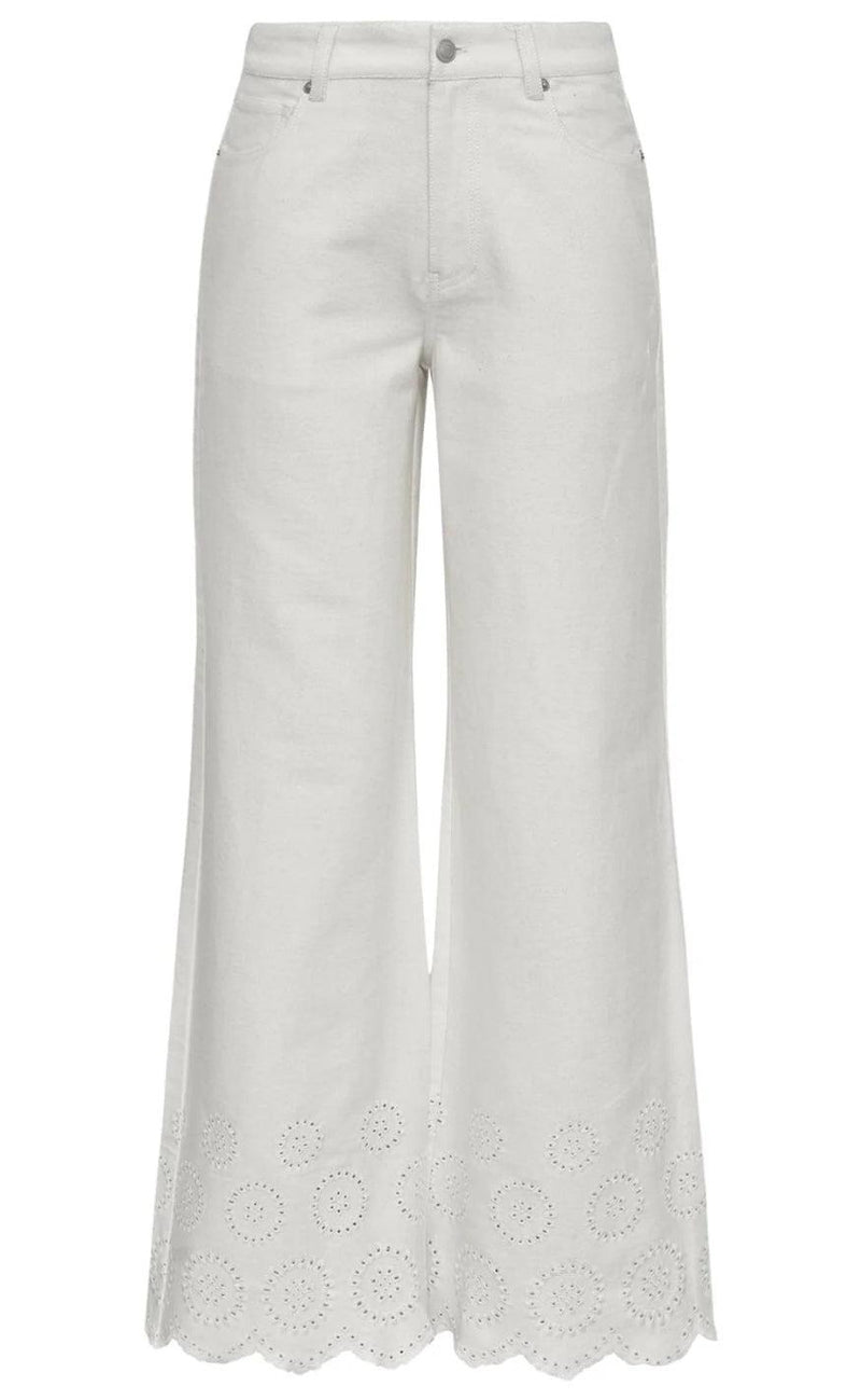 Global Funk Bukser - Amarillo Scallop-G - White