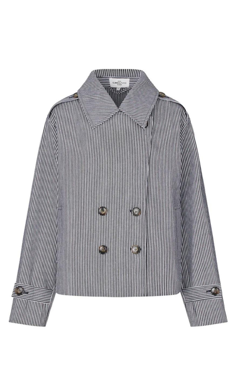 Global Funk Jakke - Becker-G - Navy White Stripe