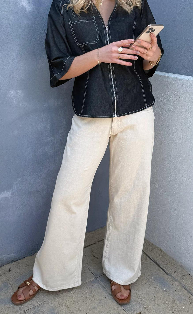Global Funk Jeans - Kendera - Ecru