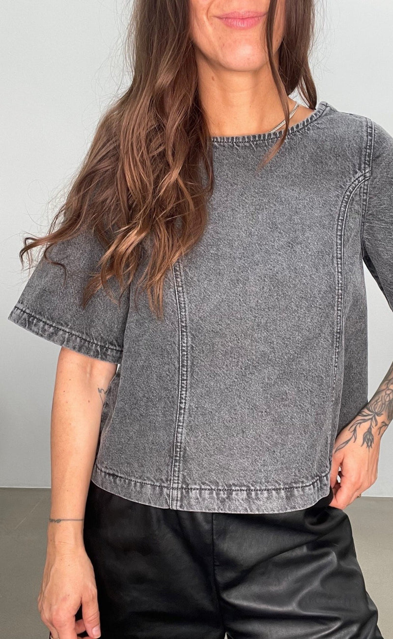 Global Funk Top - Ananea - Demon Grey