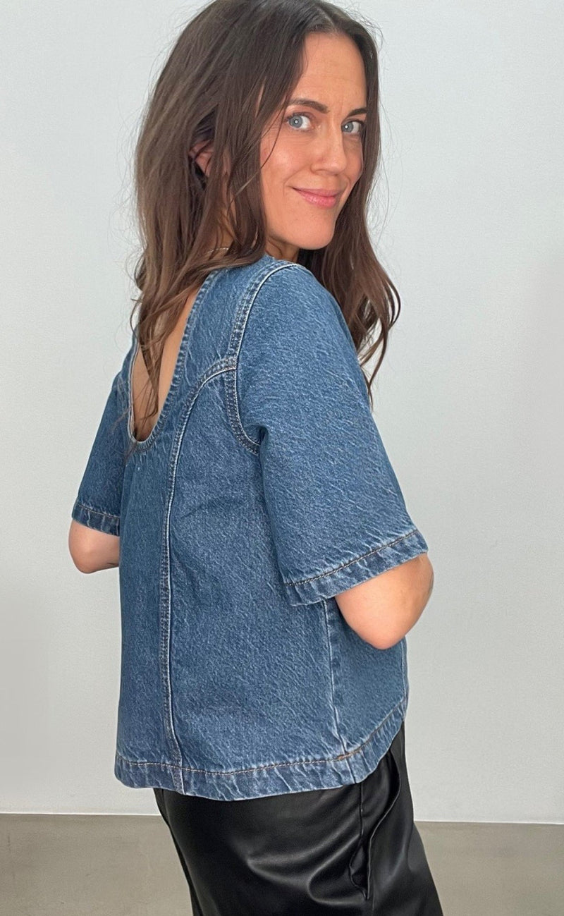 Global Funk Top - Ananea - Vintage blue Wash