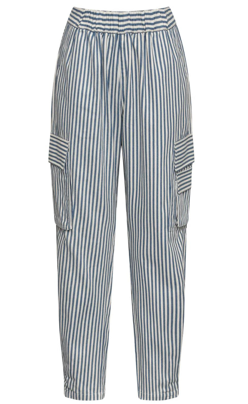 Gossia Bukser - Malle - Blue Creme Stripes
